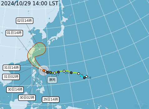 結構紮實、範圍廣大！康芮颱風將襲台　氣象署籲民眾嚴防強降雨