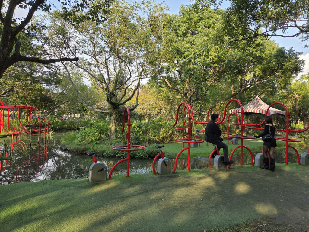 踩飛輪、賞櫻花 大安森林公園邀您活力迎新年 踩飛輪、賞櫻花 大安森林公園邀您活力迎新年