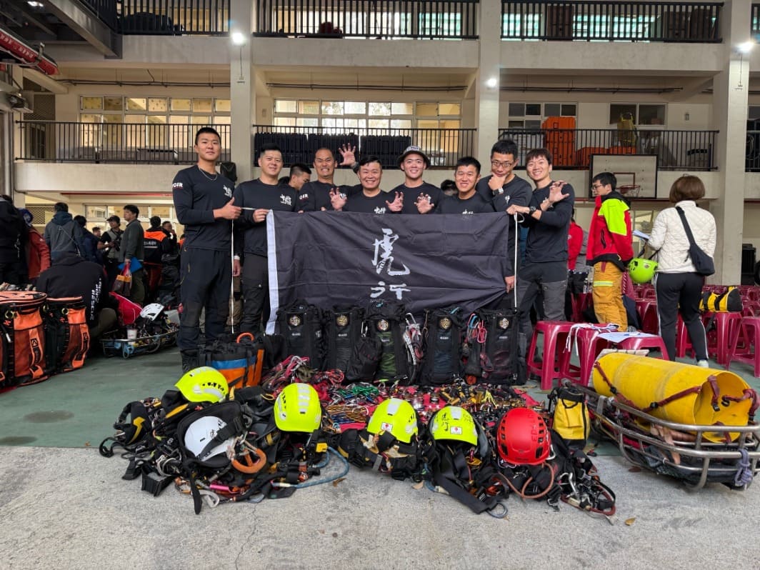 台中消防再創佳績　虎行隊奪2026繩期國際繩索邀請賽季軍