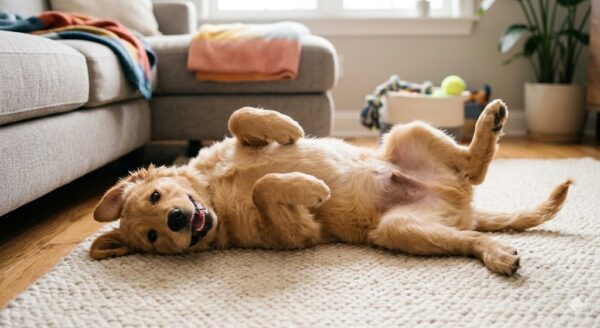 狗狗翻肚子，是信任還是防備？