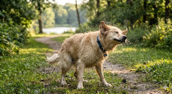 狗狗一直甩身體，是在玩還是在釋放壓力？專家解析背後行為訊號