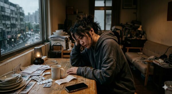 她不是變強了，她只是習慣一個人撐著