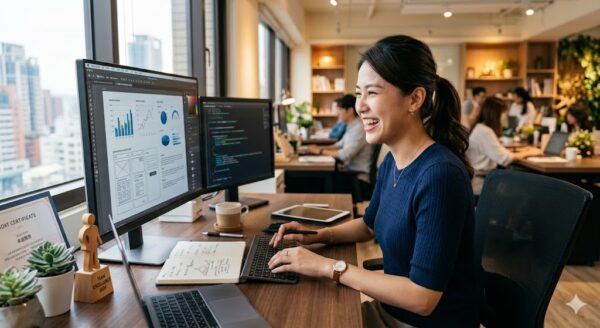 她離開穩定工作後,才發現自己其實可以更自由 她離開穩定工作後,才發現自己其實可以更自由